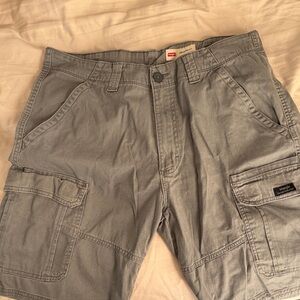 Wrangler Gray Cargo Men Shorts